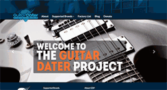 Desktop Screenshot of guitardaterproject.org